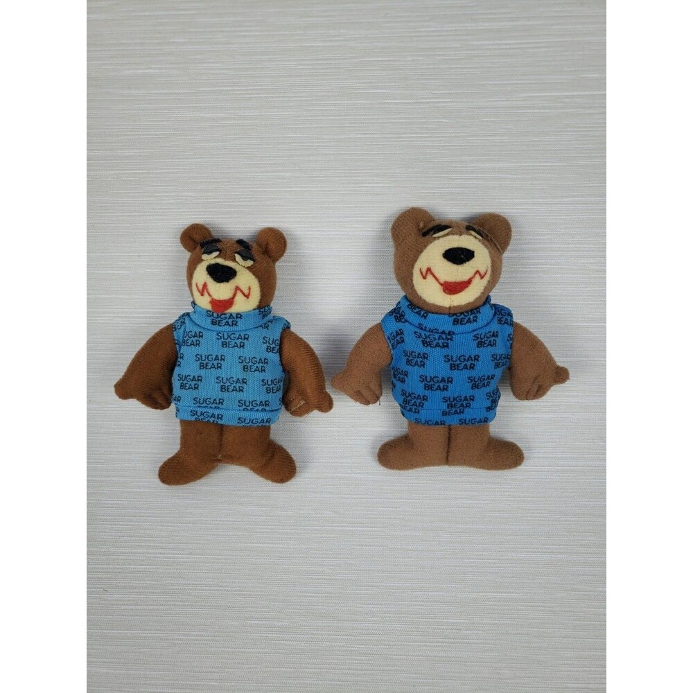 Vintahe Sugar Bears 4" Mini Plush Post Golden Crisp Cereal Premium Toy 80s Teddy